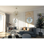 Розетка гіпсова гладка у сучасному стилі р-1011 Ø560