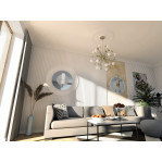 Розетка гіпсова гладка у сучасному стилі р-1011 Ø560