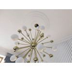 Розетка гіпсова гладка у сучасному стилі р-1012 Ø560