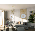 Розетка гіпсова гладка у сучасному стилі р-1013 Ø560