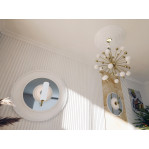 Розетка гіпсова гладка у сучасному стилі р-1013 Ø560