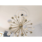 Розетка гіпсова гладка у сучасному стилі р-1014 Ø560