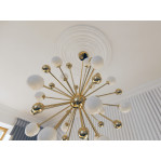 Розетка гіпсова гладка у сучасному стилі р-1015 б Ø760