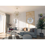 Розетка гіпсова гладка у сучасному стилі р-1015 б Ø760