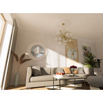 Розетка гіпсова гладка у сучасному стилі р-1015 б Ø760