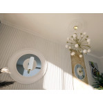 Розетка гіпсова гладка у сучасному стилі р-1015 б Ø760