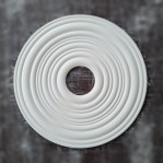 Розетка гіпсова гладка у сучасному стилі р-1015 Ø560