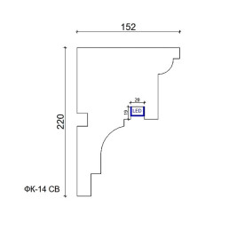 Фк світловий-14 h220х152мм