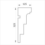 Фасадний карниз ФК21 H 325x125