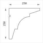 Фасадний карниз ФК27 H 250x250