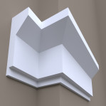 Фасадний карниз ФК28 H 610x220