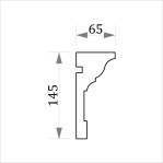 Фасадний карниз ФК30 H 145x65