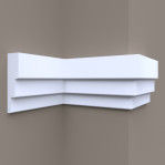 Фасадний карниз ФК4 H 185x50