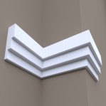 Фасадний карниз ФК4 H 185x50