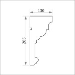 Фасадний карниз ФК9 Н 285х130