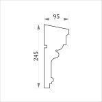 Фасадний молдинг ФТ29 Н 245х95