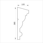 Фасадний молдинг ФТ30 Н 385х135