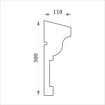 Фасадний молдинг ФТ41 Н 300х110