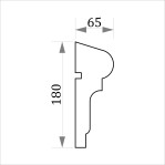 Фасадний молдинг ФТ8 Н 180х65