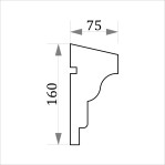 Фасадний молдинг ФТ9 Н 160х75