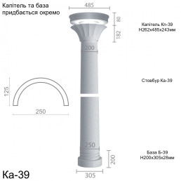 Колона з гіпсу ка-39 (ентазіс)