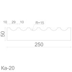 Пілястра з гіпсу ка-20