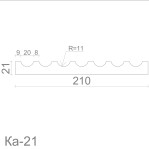 Пілястра з гіпсу ка-21
