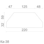 Пілястра з гіпсу ка-38