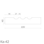 Пілястра з гіпсу ка-42