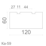 Пілястра з гіпсу ка-59