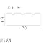 Пілястра з гіпсу ка-86