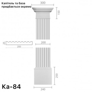 Пилястра из гипса ка-84