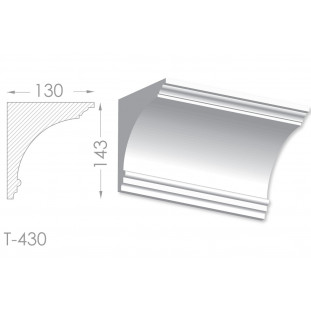 Тяга, молдинг з гіпсу т-430