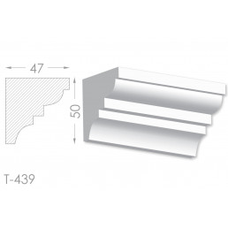 Тяга, молдинг з гіпсу т-439