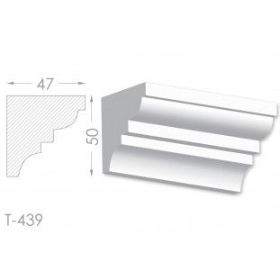 Тяга, молдинг з гіпсу т-439