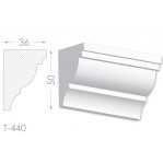 Тяга, молдинг з гіпсу т-440