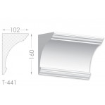 Тяга, молдинг з гіпсу т-441