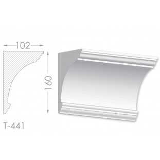 Тяга, молдинг з гіпсу т-441