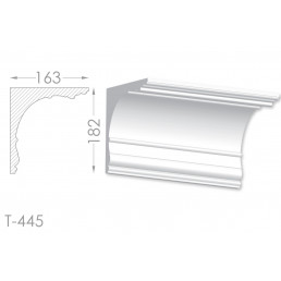 Тяга, молдинг з гіпсу т-445