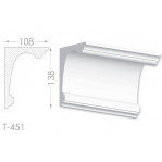 Тяга, молдинг з гіпсу т-451