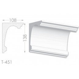 Тяга, молдинг из гипса т-451