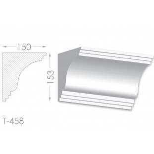 Тяга, молдинг з гіпсу т-458