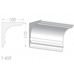 Тяга, молдинг з гіпсу т-459