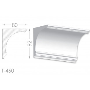 Тяга, молдинг з гіпсу т-460