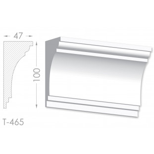 Тяга, молдинг з гіпсу т-465