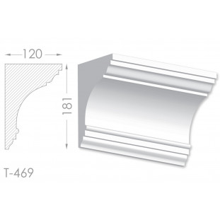 Тяга, молдинг из гипса т-469