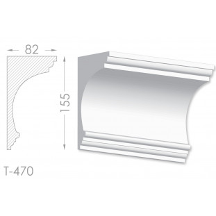 Тяга, молдинг з гіпсу т-470