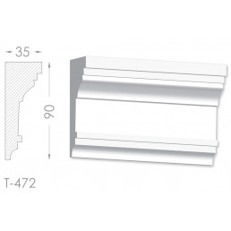 Тяга, молдинг из гипса т-472
