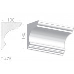 Тяга, молдинг з гіпсу т-475