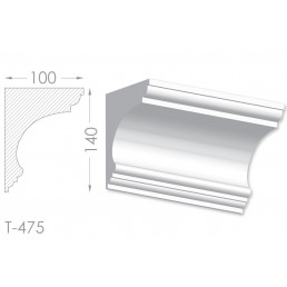 Тяга, молдинг з гіпсу т-475